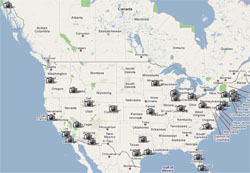 Cities that currently enjoy Google's Street View.  Yes, that includes Juneau, Alaska.
