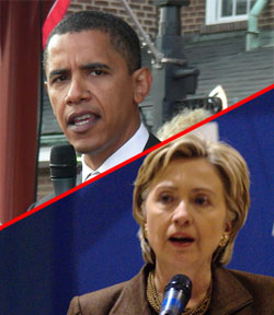 Obama to Clinton: No, you can't. Obama to Clinton: No, you can't.