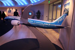 The full-sized Dreamliners differ from this scale model only in size, and maintain an identical degree of functionality.