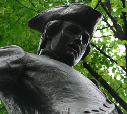 This statue immortalizes the look on Paul Revere's face when he learned that Seattle would not even exist for another 100 years, thus dooming him to live his entire life in the inferior township of Boston. This statue immortalizes the look on Paul Revere's face when he learned that Seattle would not even exist for another 100 years, thus dooming him to live his entire life in the inferior township of Boston.