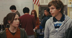 Juno and Bleeker share a tender moment in Juno Juno and Bleeker share a tender moment in Juno