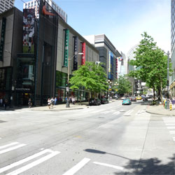 Click the picture to view a sweet, sweet panoramic photograph of recession-proof 6th and Pike. Click the picture to view a sweet, sweet panoramic photograph of recession-proof 6th and Pike.