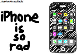 An artist's rendition of the Apple website featuring iPhone 2.0 (the Apple website had buckled under the pressure of millions of drooling nerds when this story went to press)