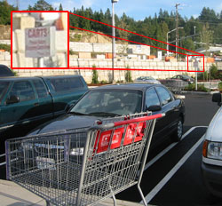 Observe how the cart pictured above was dropped on the sidewalk next to the car, in spite of the fact that the designated (mostly empty) cart return was less than 50 feet away. An excellent example of someone that has harnessed the power of laziness. Observe how the cart pictured above was dropped on the sidewalk next to the car, in spite of the fact that the designated (mostly empty) cart return was less than 50 feet away. An excellent example of someone that has harnessed the power of laziness.