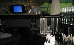 The full bar in Medina Resident Matt Johnson's Hummer limo serves up to sixteen people.
