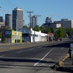 Clearly photoshopped—Seattle roads are never this empty. Clearly photoshopped—Seattle roads are never this empty.