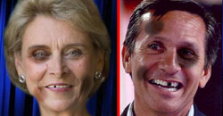 The final debate between Washington State gubernatorial candidates Christine Gregoire and Dino Rossi devolved to physical violence Wednesday night.