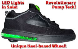 Wear the Foot's new Pump-Light-Rolly shoe combines three cutting-edge shoe technologies never before seen in a single shoe. Wear the Foot's new Pump-Light-Rolly shoe combines three cutting-edge shoe technologies never before seen in a single shoe.
