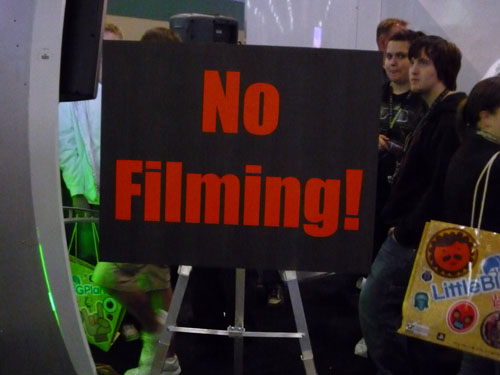 NO FILMING